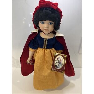 Snow White Porcelain Doll Fairy Tale Series by Geppeddo Stand Included 17"